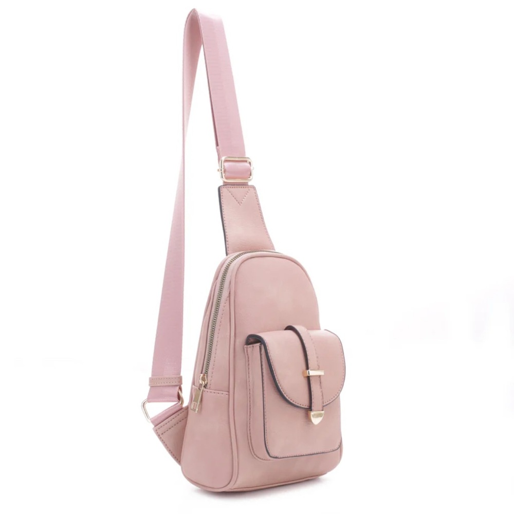 Chic Pink Backpack with Minimalist Design